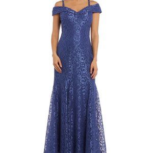 R&M Full Body Shimmer Lace  Fishtail Evening Gown/Prom/Evening wear